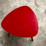 Triangular table tripod red