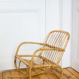 Rocking flesh child rattan