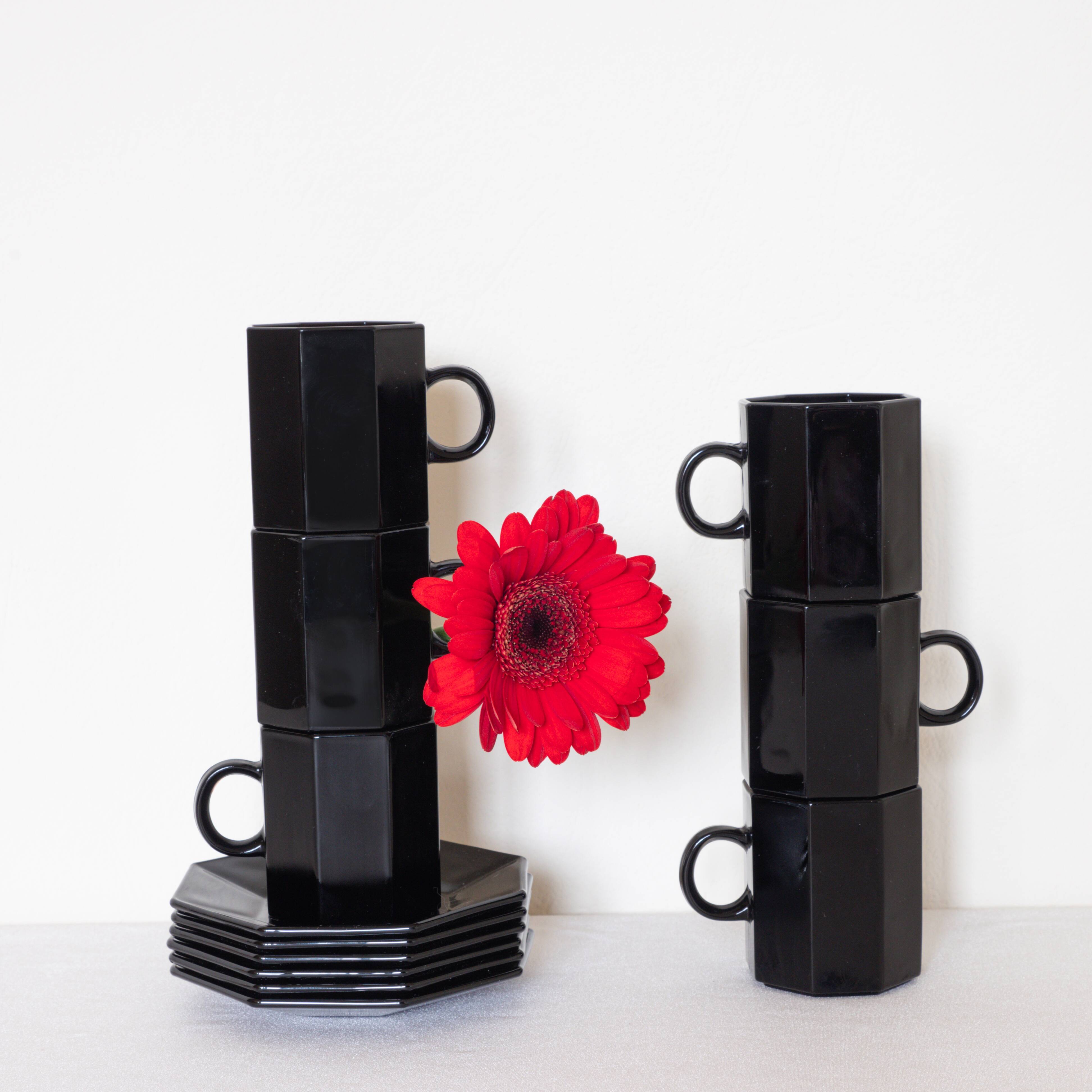 Coffee service octime black Arcoroc