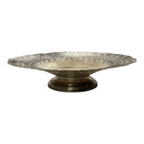 Large vintage openwork silver-plated fruit bowl – Timeless elegance