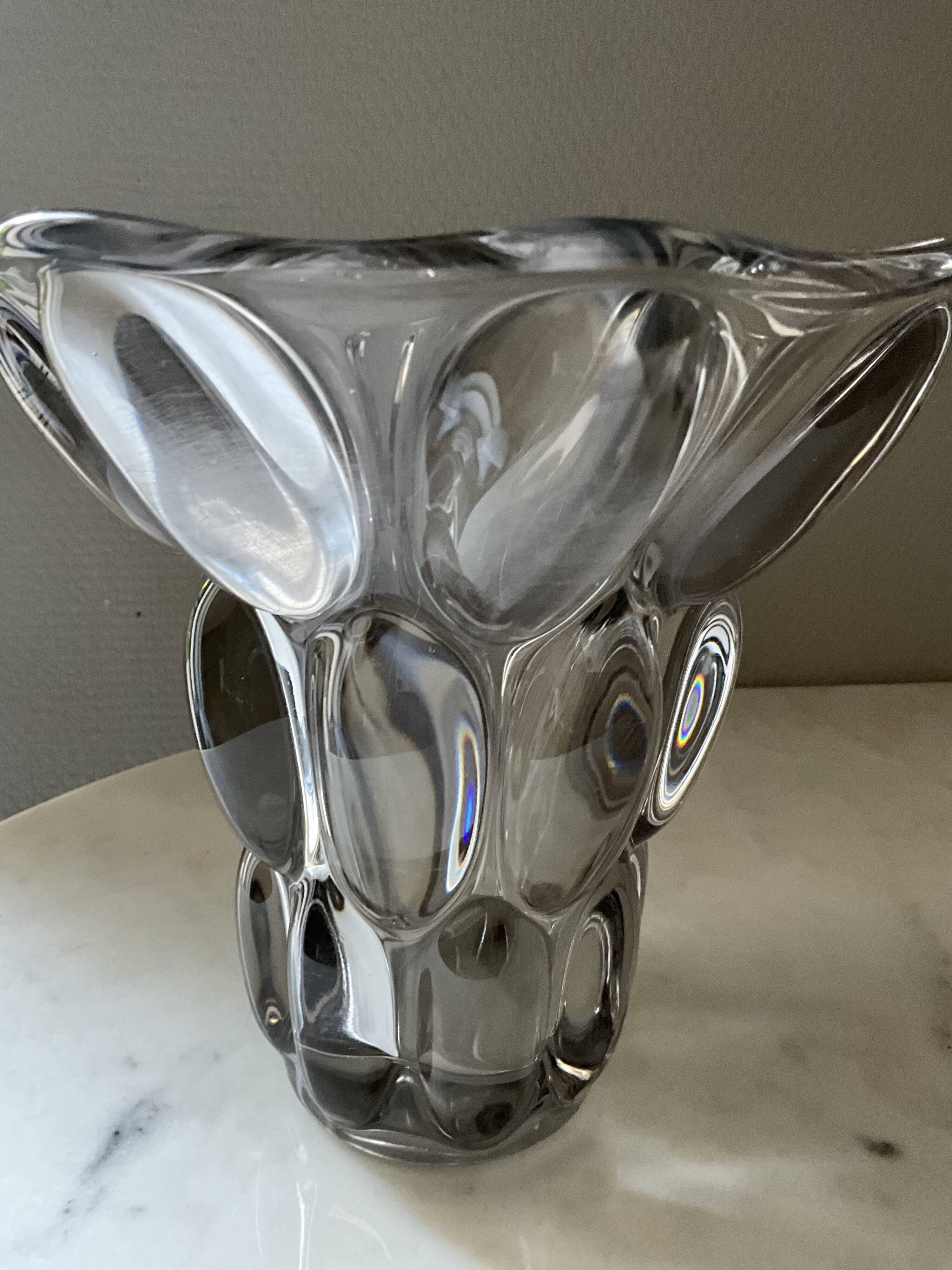 Vase en cristal français