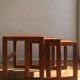 Ensemble de 3 tables gigognes en teck