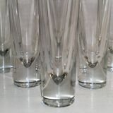 6x Long drink glass Bullet - Carlo Moretti 1980'S - Borgonovo