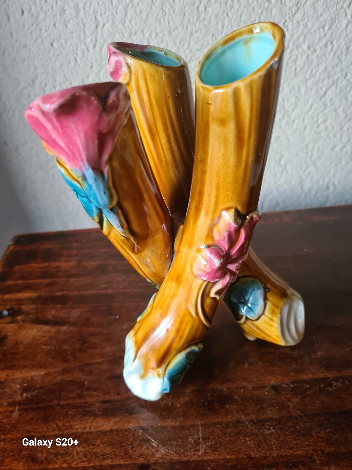 Art Nouveau slipware vase