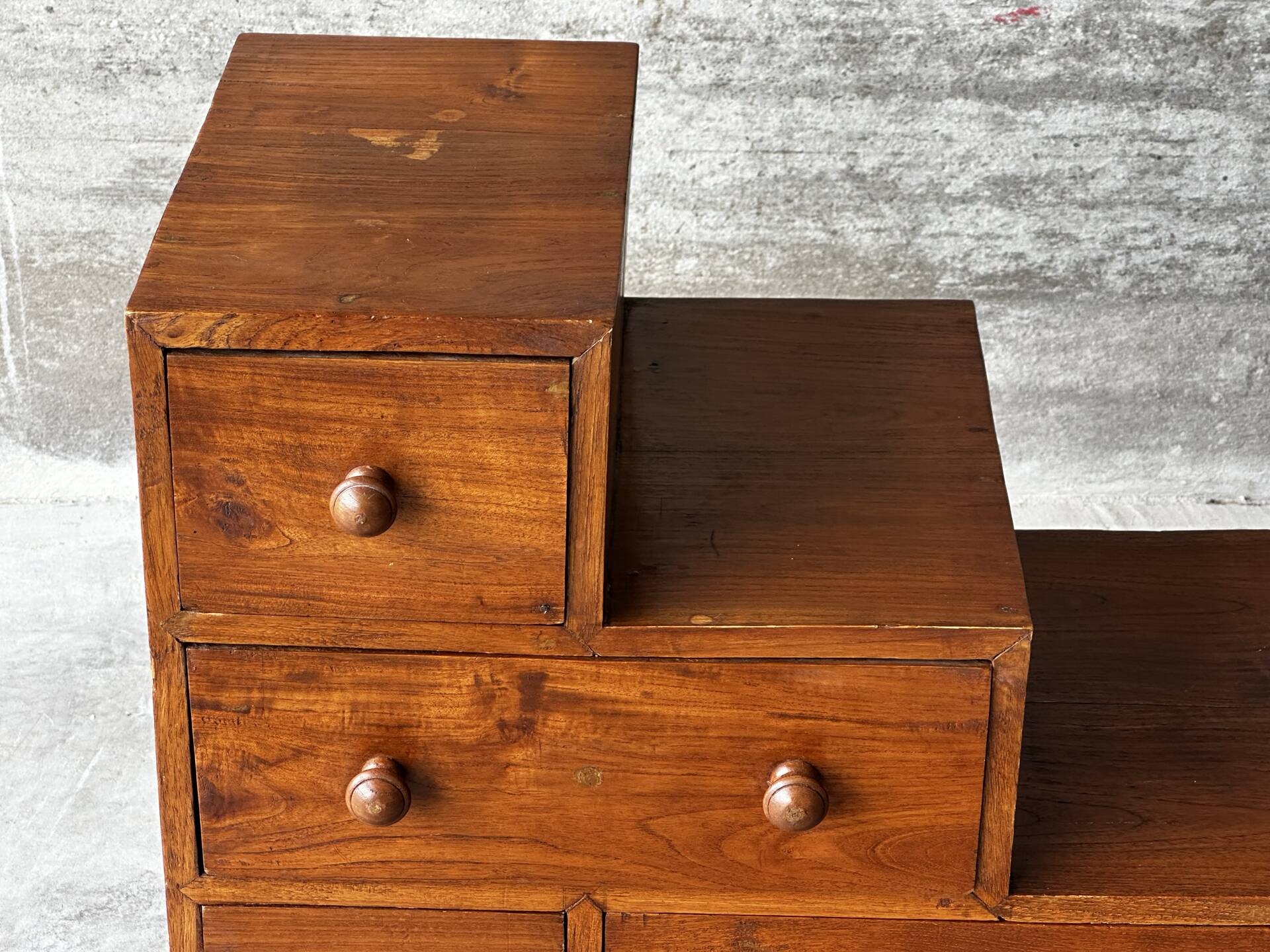 Mid-Century Japanese staircase furniture in solid wood