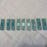 11 ceramic knife holders signed Jean Garillon