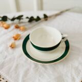 Service à café en porcelaine opaque Digoin Sarreguemines modèle Lumière