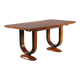 Table Art déco en palissandre et loupe de thuya