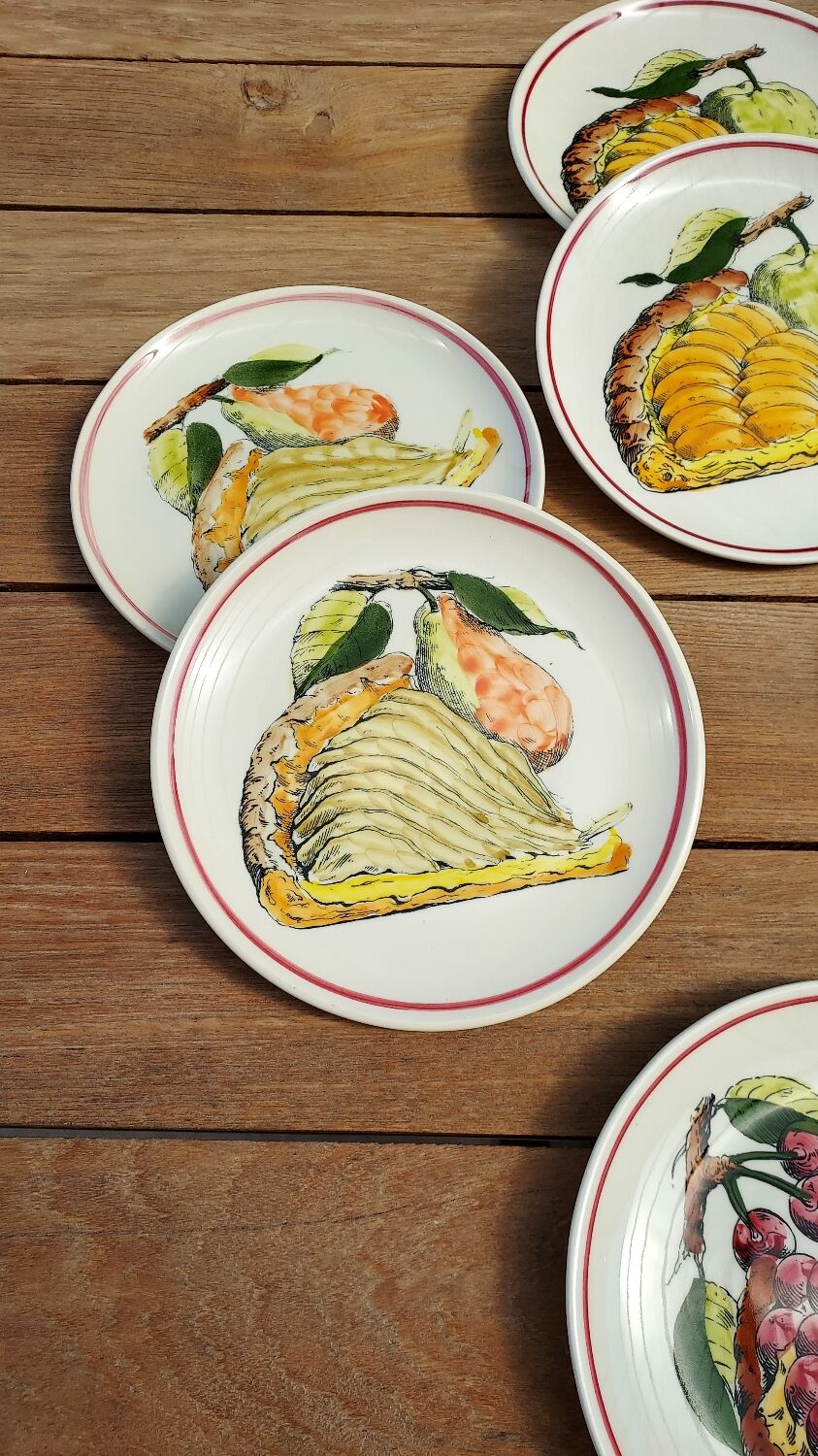 Gien dessert plates