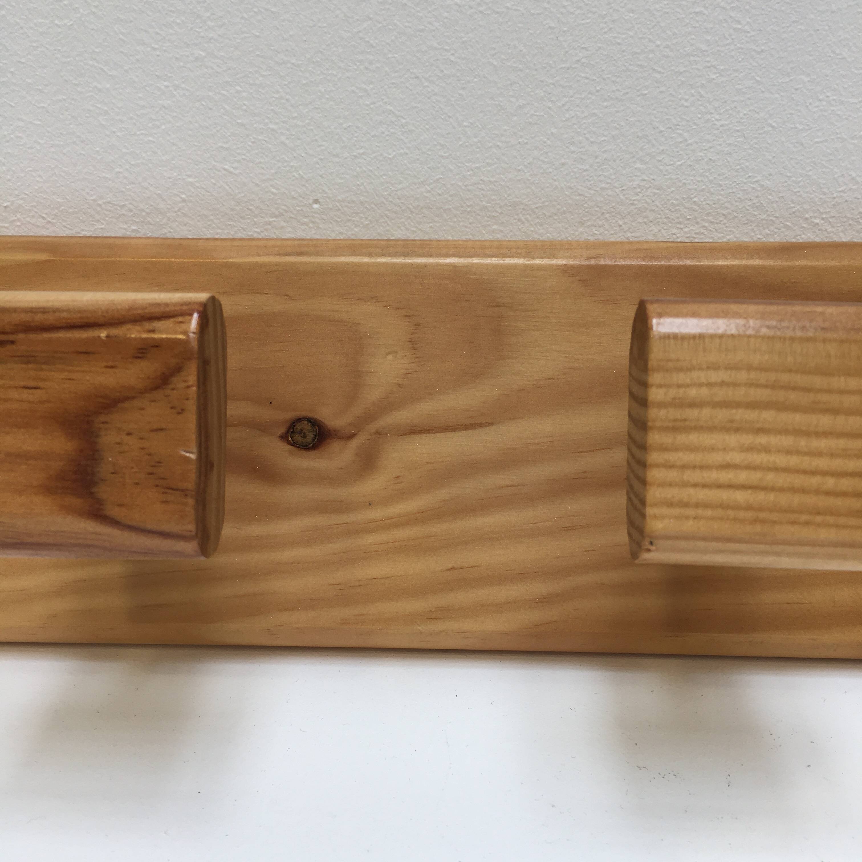 Modernist pine coat rack