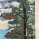Oil on vintage panel