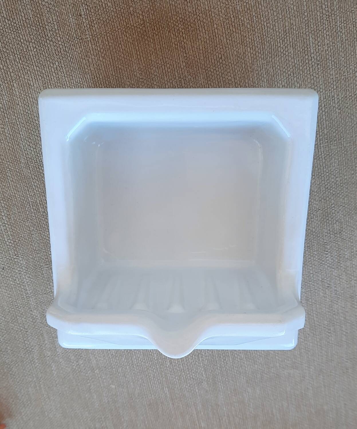 Porte-savon Décoratif En Porcelaine Forme Cygne - Beige à Veines Dorées - Occasion En Bon état