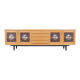 Ash sideboard, Danish design, 1970s, designer: Poul H. Poulsen, production: Gangsø Møbler