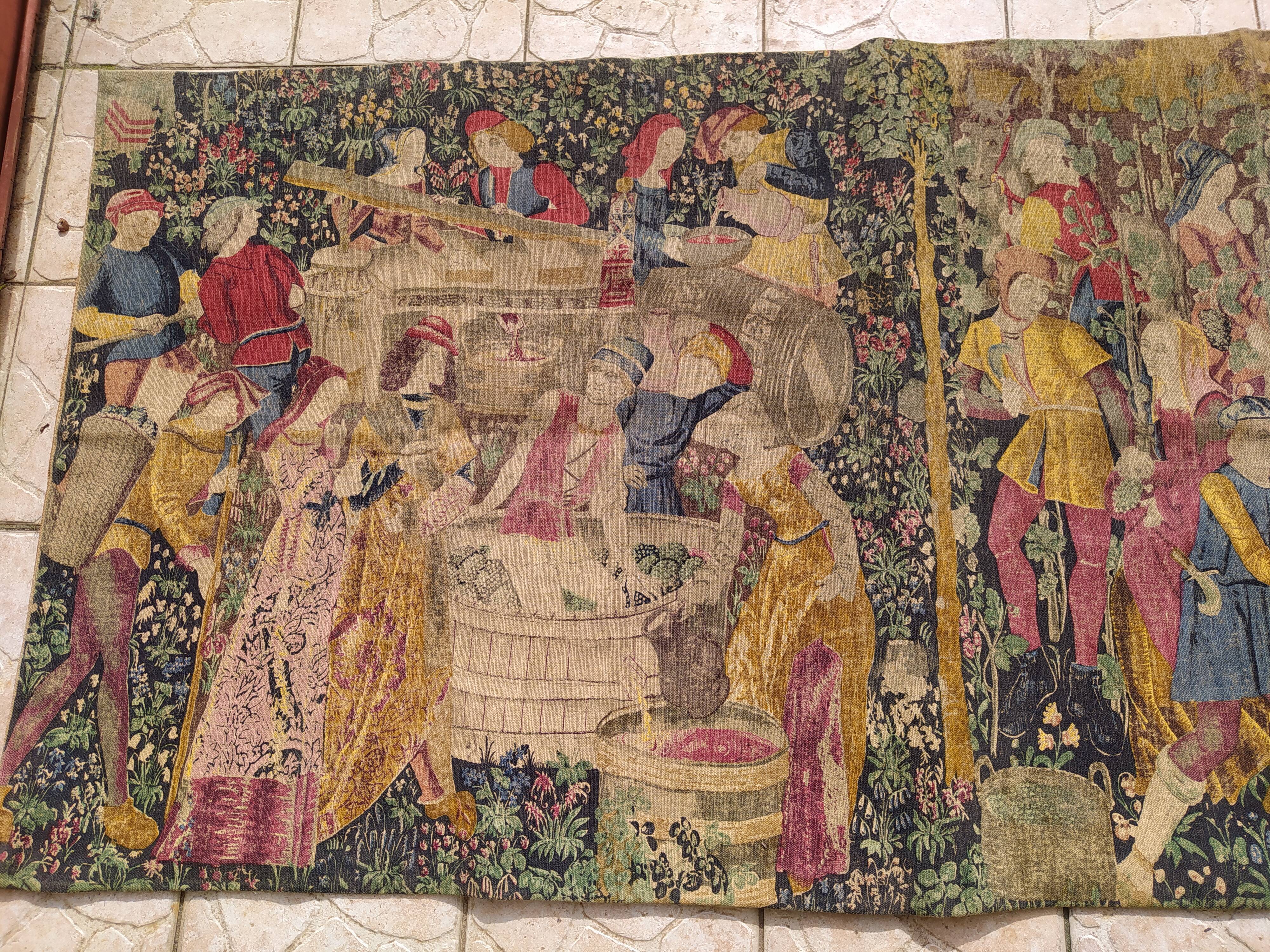 Rambouillet art tapestry the grape harvest