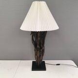 Designer table lamp/floor lamp, made from driftwood.