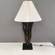 Designer table lamp/floor lamp, made from driftwood.