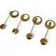 Pair of Scandinavian brass wall candlesticks by Arthur Pe, Kolbäck, Sweden
