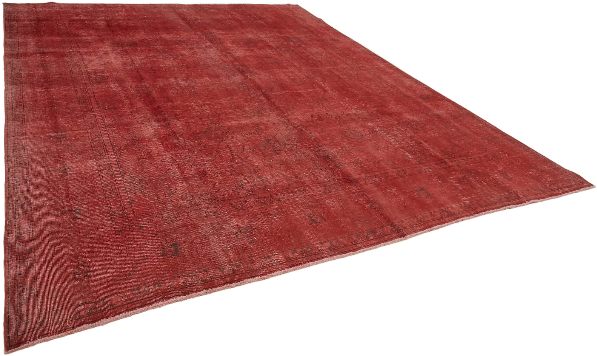 Red wool rug 1980s 316 cm x 380 cm