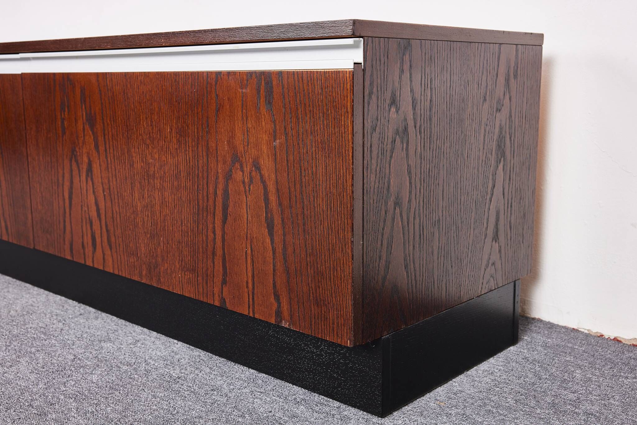 Mid Century Vintage, Oak veneered Media Sideboard by Torbjørn Afdal for Bruksbo, 1970s Norway