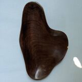Empty wooden fruit bowl, handmade, slow decoration