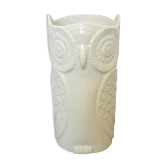 Vintage ceramic owl umbrella holder