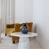 Art Deco ceramic globe vase by Upsala Ekeby, Sweden, 1930s