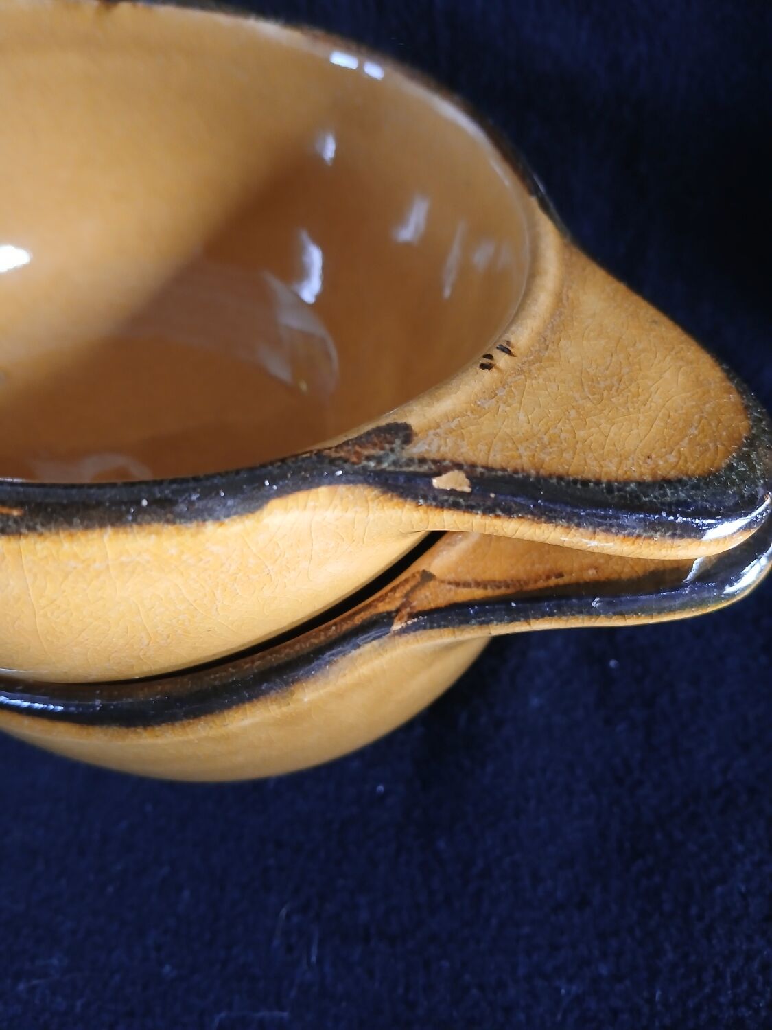 2 antique earthenware bowls