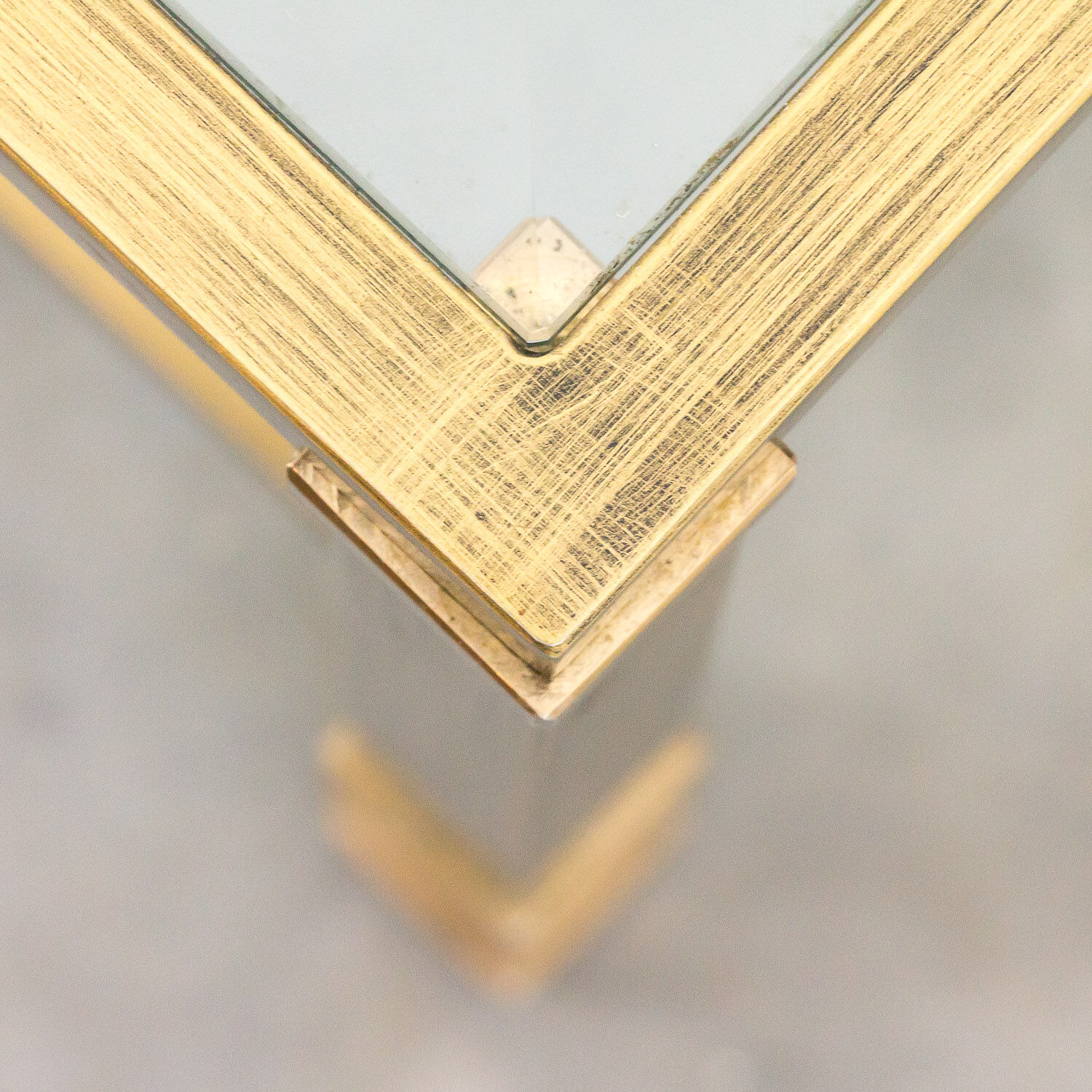 Mid-century brass coffee table