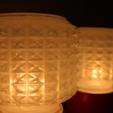 Pair of small table lamps, 1980