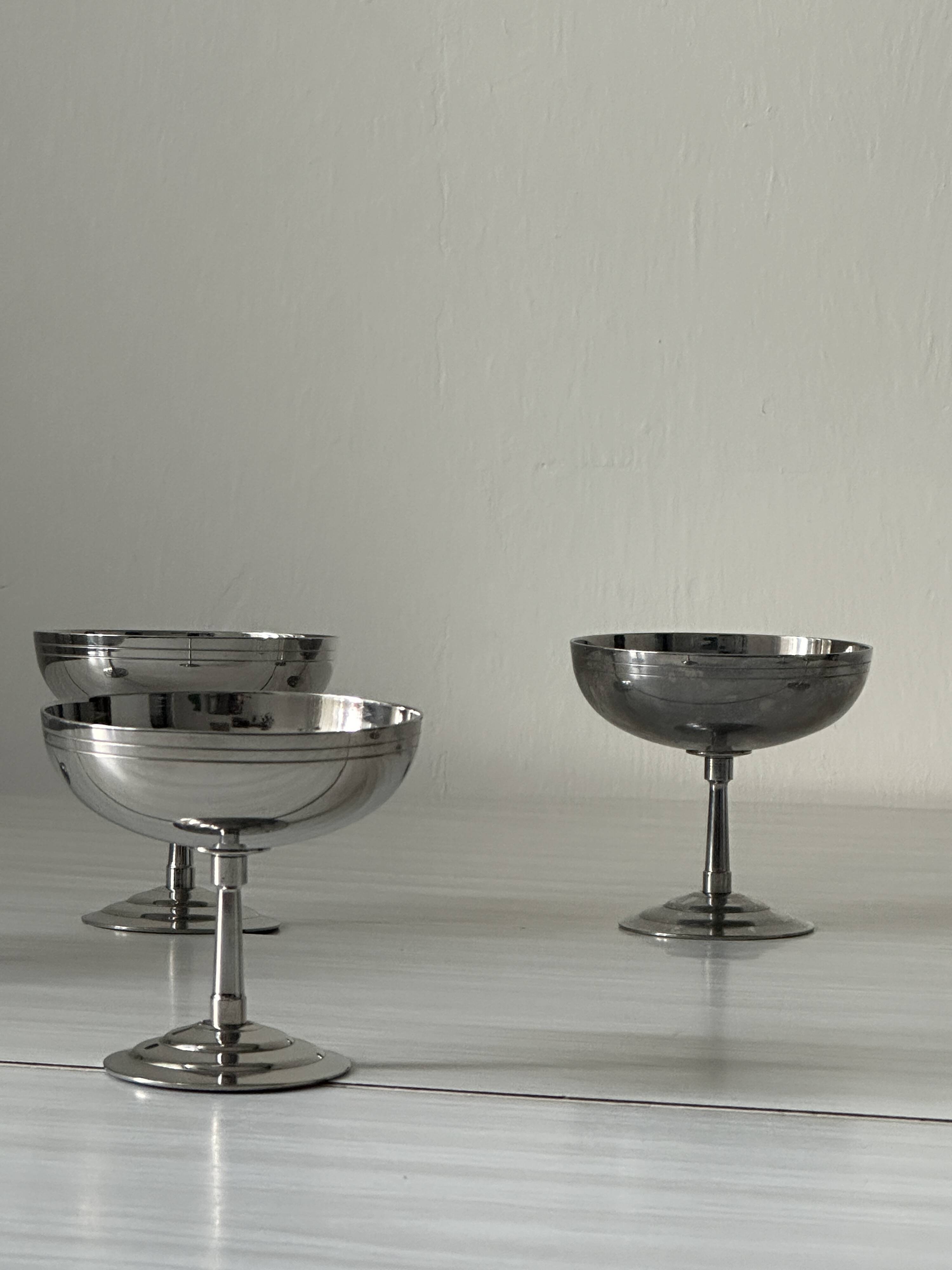Etang Remy stainless steel bowls - Dessert service