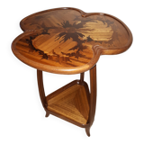 Majorelle pedestal table with thistle