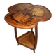 Majorelle pedestal table with thistle