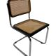 Set of 4 vintage chairs model Cesca B32 in black and chrome
