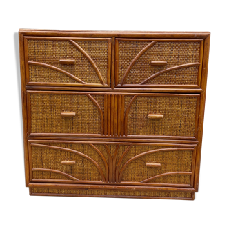 Commode en rotin