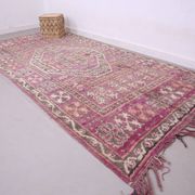 Large Vintage Moroccan Rug 178 x 362 cm - Berber Wool Rug - Handmade Rug
