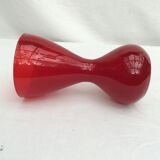 Vintage red glass vase