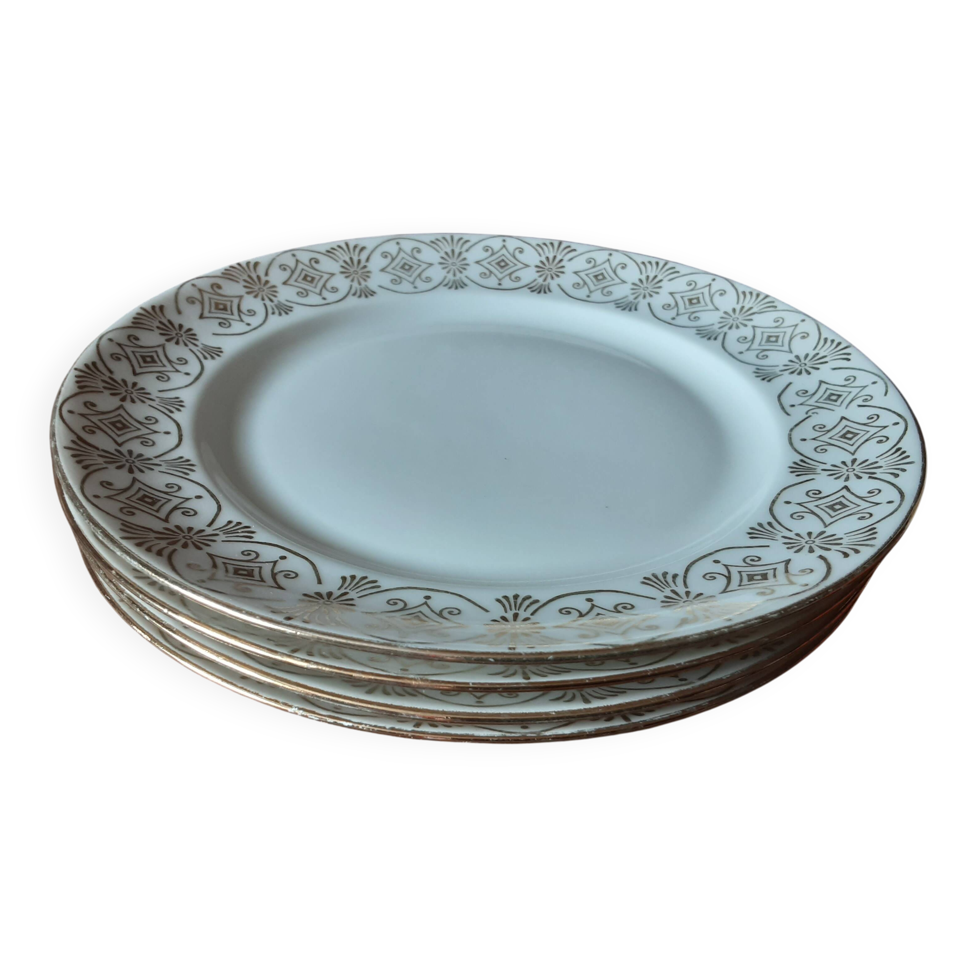 Set of 4 M&S Limoges Porcelain Dessert Plates