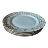 Lot de 4 assiettes  dessert M&S  Porcelaine  Limoges