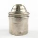 Eclectic pill box, silver-plated brass, Bronowski, Poland, 19th century