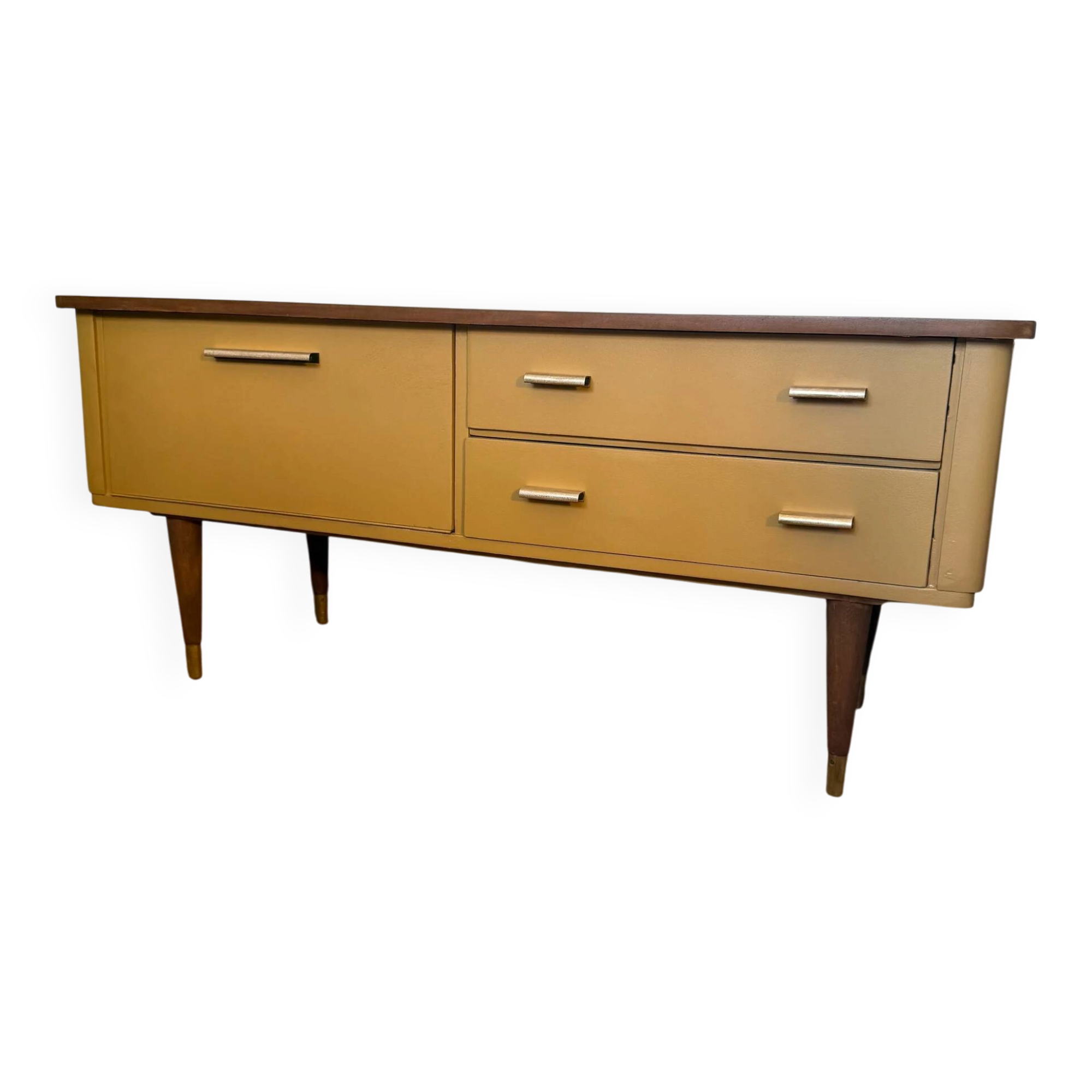 Enfilade vintage meuble bas tv pieds compas