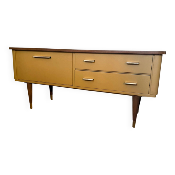 Enfilade vintage meuble bas tv pieds compas