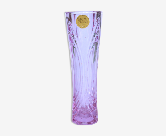 Vase en cristal cristal D’Arques France années 1970