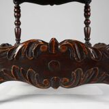 Oak carved square Side Table, Belgium 18th Century