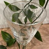 Set de 6 verres à liqueur en verre gravé