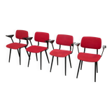 Set of four vintage Revolt chairs by Friso Kramer for Ahrend de Cirkel