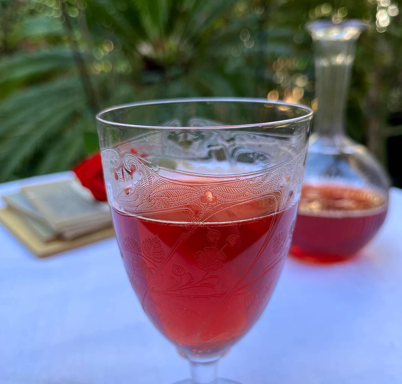 Verres à pied en cristal