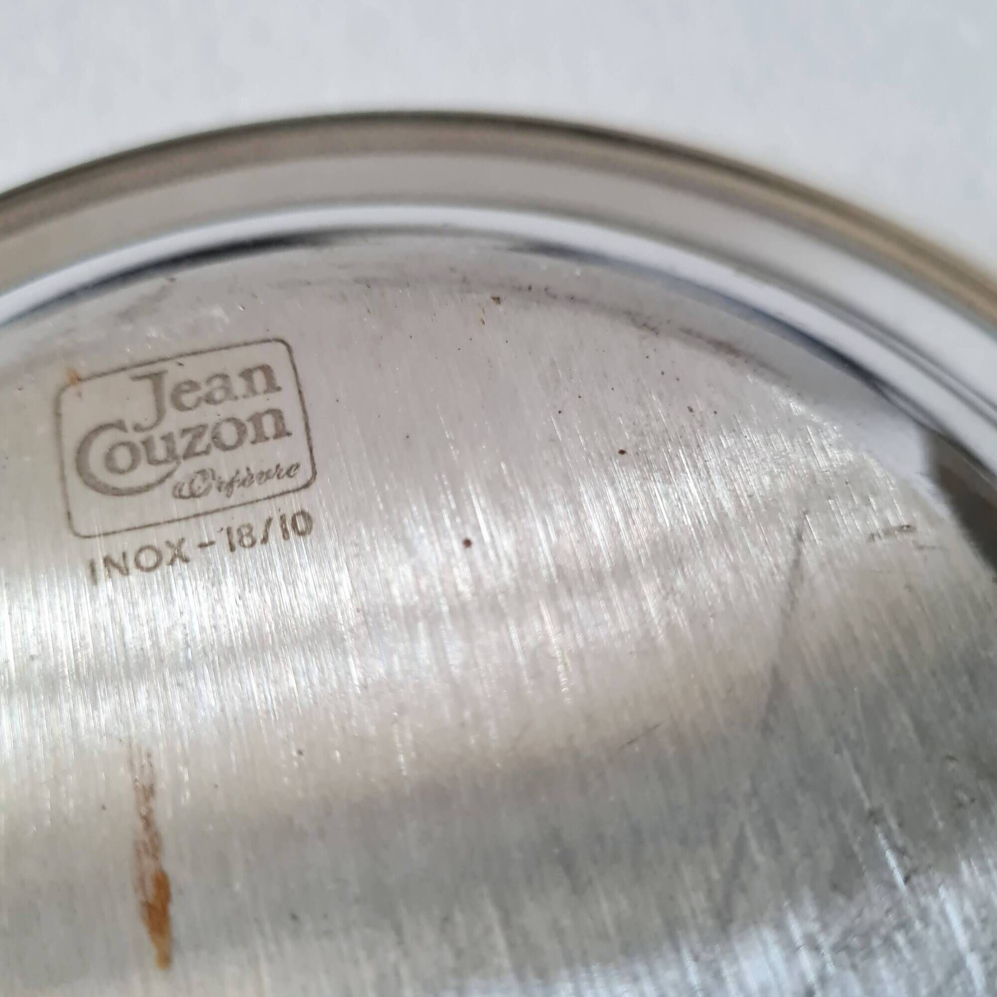 Set of 5 small stainless steel 18/10 bowls by Jean Couzon Silversmith - vintage