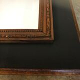Miroir ancien biseauté noir 55x45cm