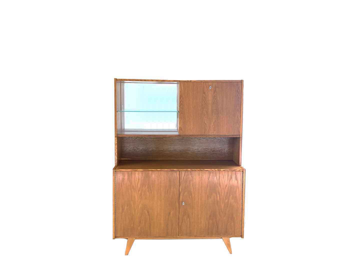 Vintage three part U-450 cabinet by Jiri Jiroutek for Interier Praha, 1960s