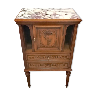 Bedside table in lemon tree louis XVI style